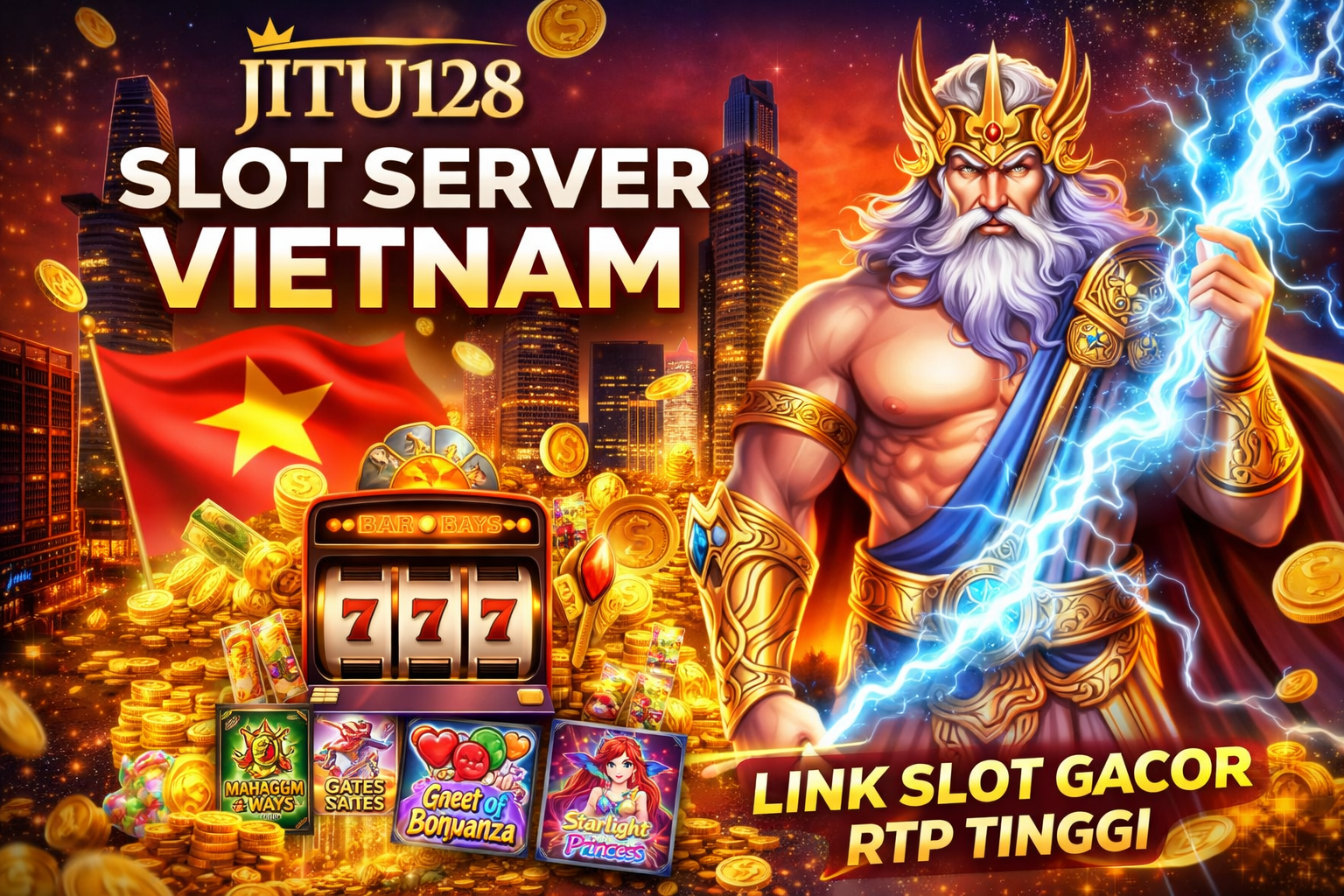 Slot server Vietnam dengan Odin dan slot machine